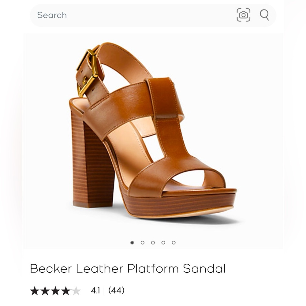 Becker Leather Platform Sandal Size 6.5. In great condition, only worn once.